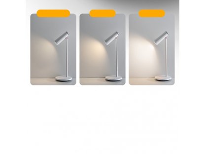 Bezdrôtová stolná LED lampa s batériou 1800 mAh biela (DGIWK-A02)