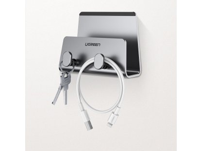 Ugreen kovinski stenski nosilec za pametni telefon tablični računalnik črn (LP193)