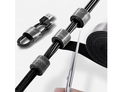 Ugreen Velcro organizator de cabluri bandă Velcro 2 m negru (40354)