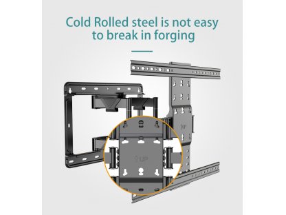 UT75 výsuvný otočný držák pro TV 55"- 75" nosnost 40 kg