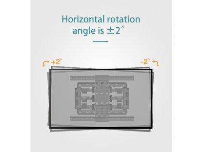 UT75 razširljiv vrtljiv nosilec za televizor 55"-75"