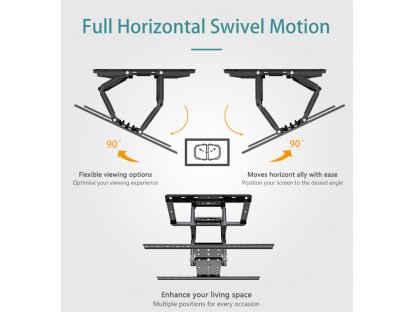 UT75 suport rotativ extensibil pentru televizor 55"- 75"