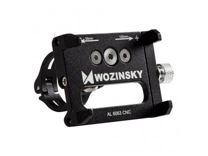 Wozinsky držalo za telefon na kolesu z nastavkom za krmilo, črno (WBHBK1)