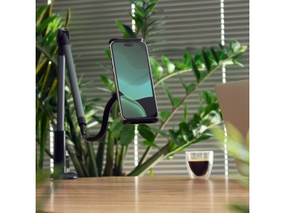 Wozinsky suport lung și flexibil pentru telefon și tabletă, negru (WTHBK5)