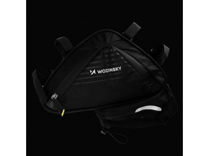 Wozinsky 1,5l sub geanta de bicicletă pentru cadru negru (WBB23BK)