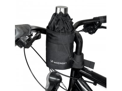 Wozinsky Thermo palack táska 1l / kerékpár vagy robogó palack fekete (WBB35BK)