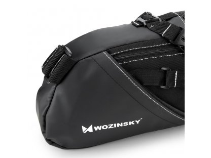 Wozinsky Velká cyklistická taška pod sedátko 12 L černá (WBB9BK)