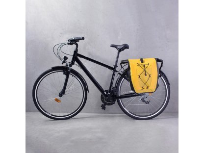 Vodoodporna kolesarska torba Wozinsky 25l, rumena (WBB24YE)