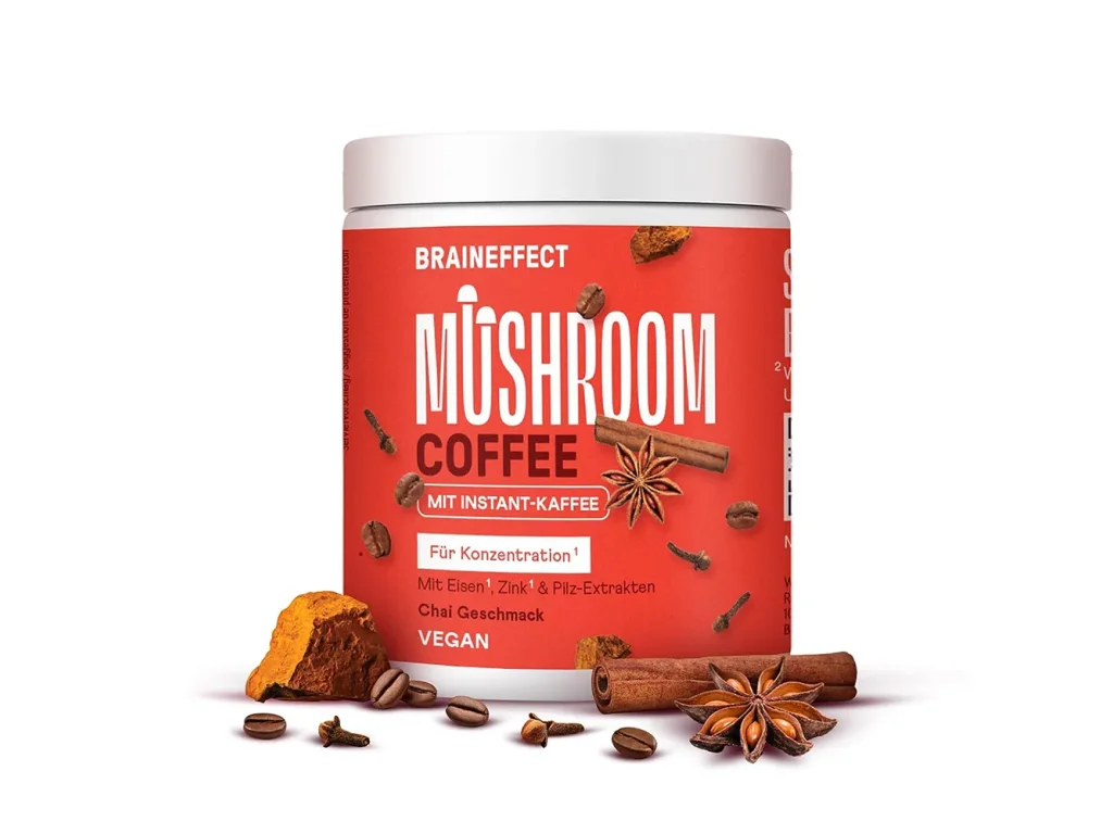 Braineffect Mushroom Coffee - houbová káva s železem a zinkem