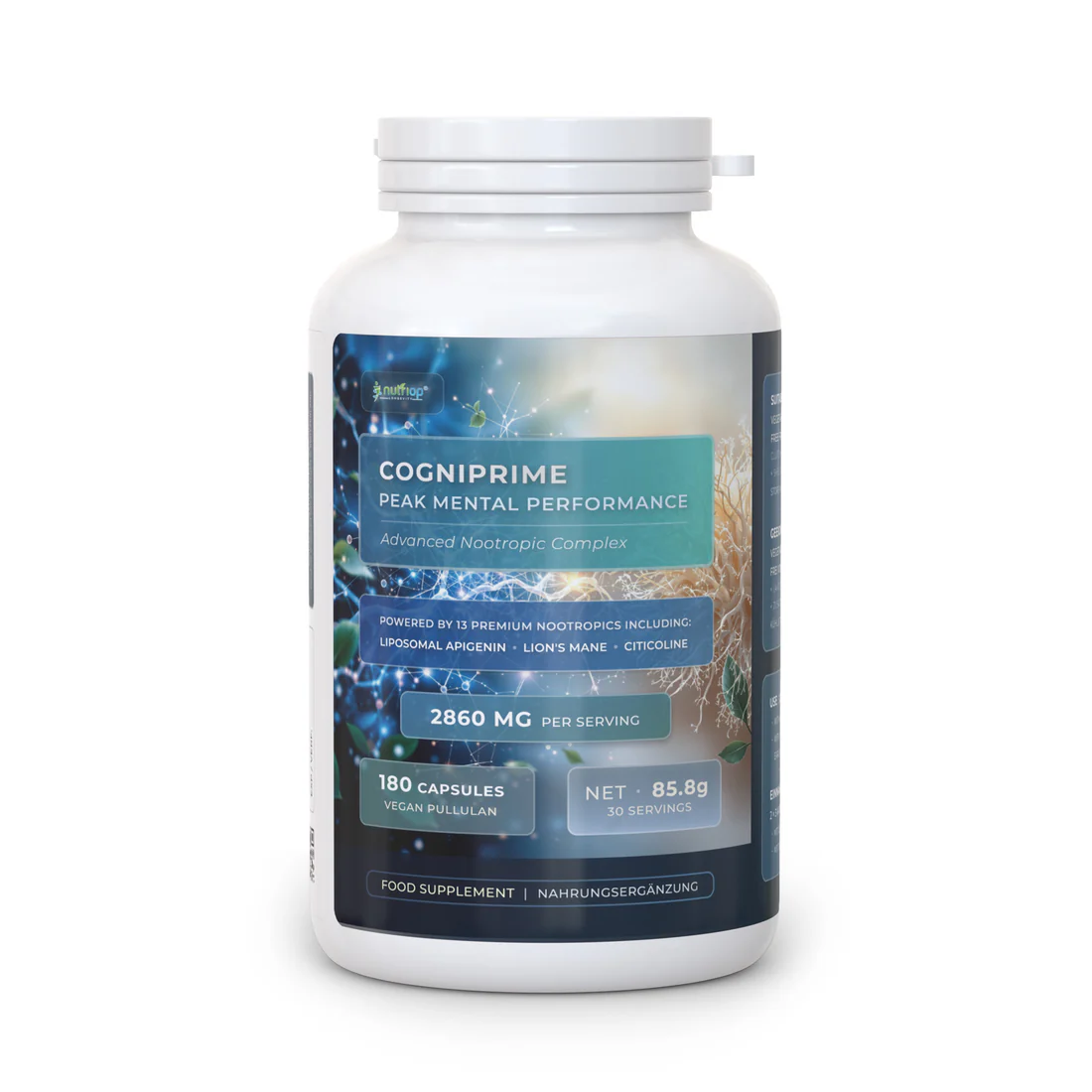 Levně Nutriop - Švýcarsko Nutriop Cogniprime - 13 prémiových nootropik