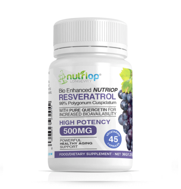 Levně Nutriop - Švýcarsko Resveratrol s Quercetinem 500 mg