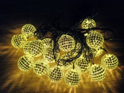 Dekorativní svíticí Led řetěz 20 Disco koulí