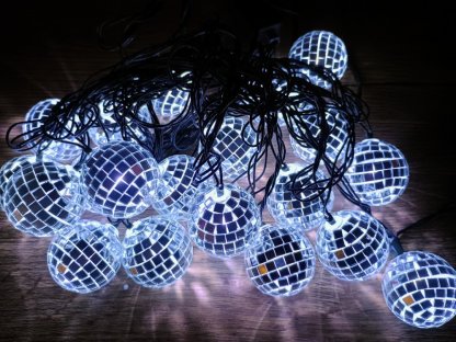 Dekorativní svíticí Led řetěz 20 Disco koulí