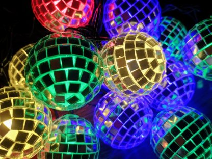 Dekorativní svíticí Led řetěz 20 Disco koulí