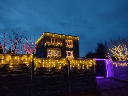 Venkovní krápníky s dálkovým ovládáním 5m 200LED hobby 