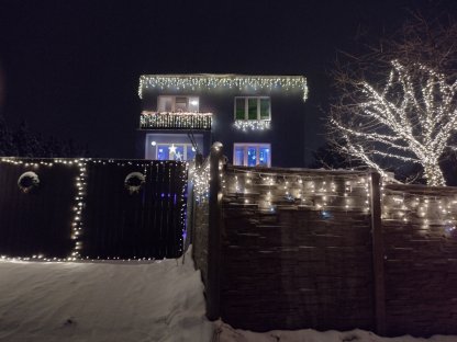 Venkovní hustý řetěz 10m 210Led propojovatelný hobby