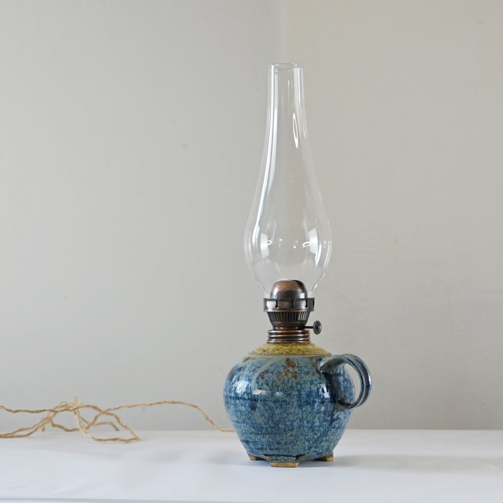 modrá | petrolejová lampa