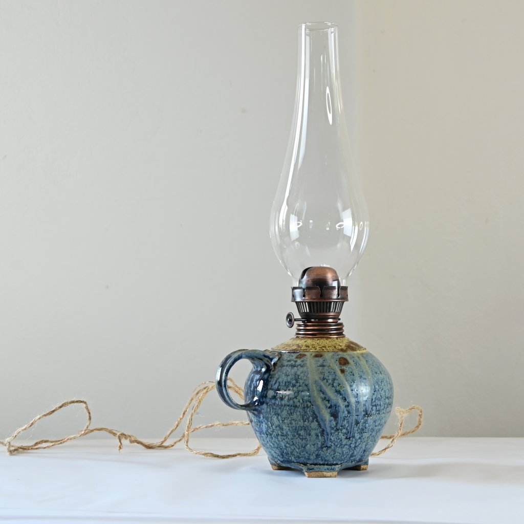 modrá | petrolejová lampa