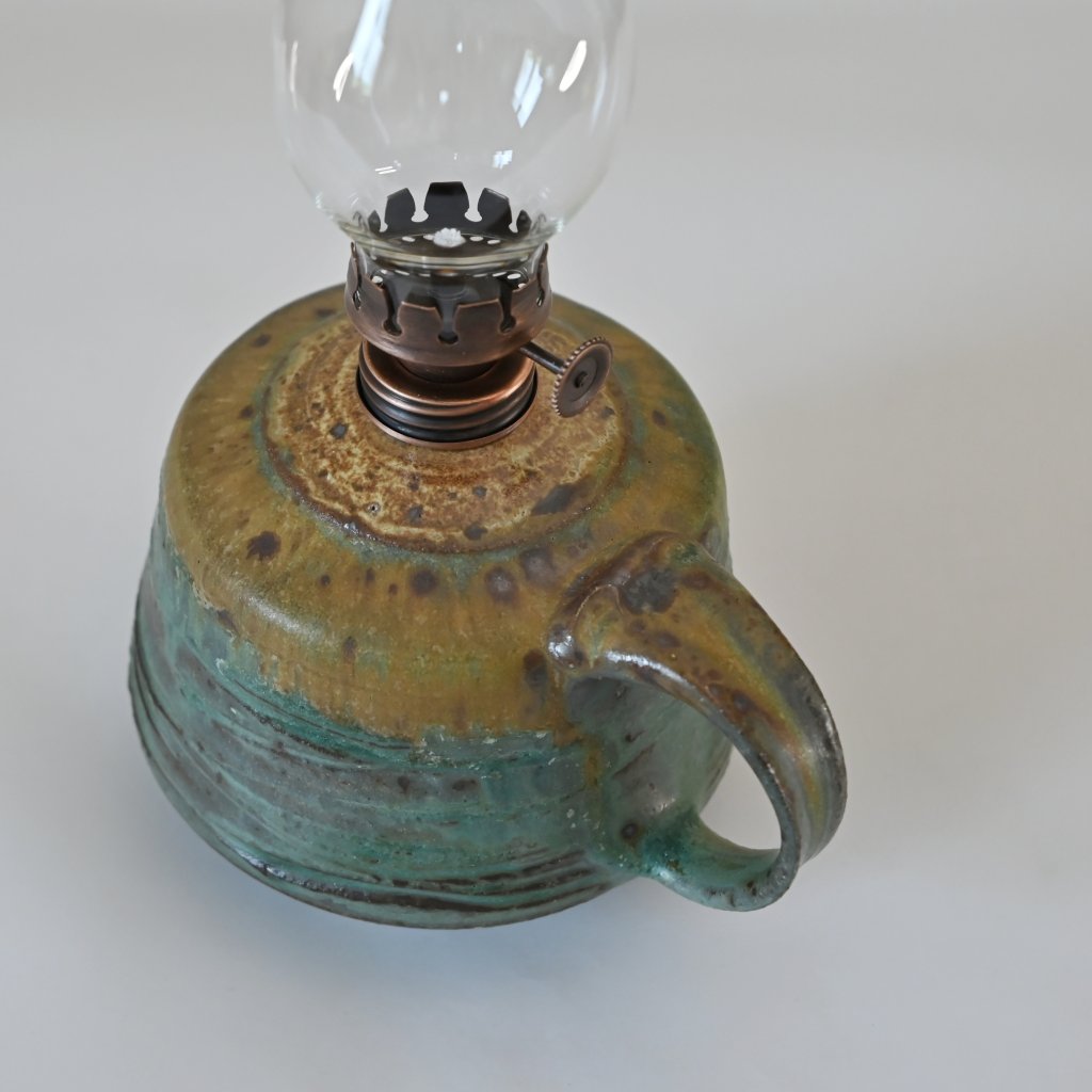 zelená | malá petrolejová lampa