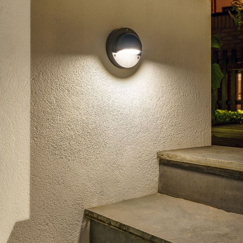 Deimos antracit, LED 1W, teplá bílá - studená bílá, 12V venkovní nástěnné svítidlo, Garden Lights