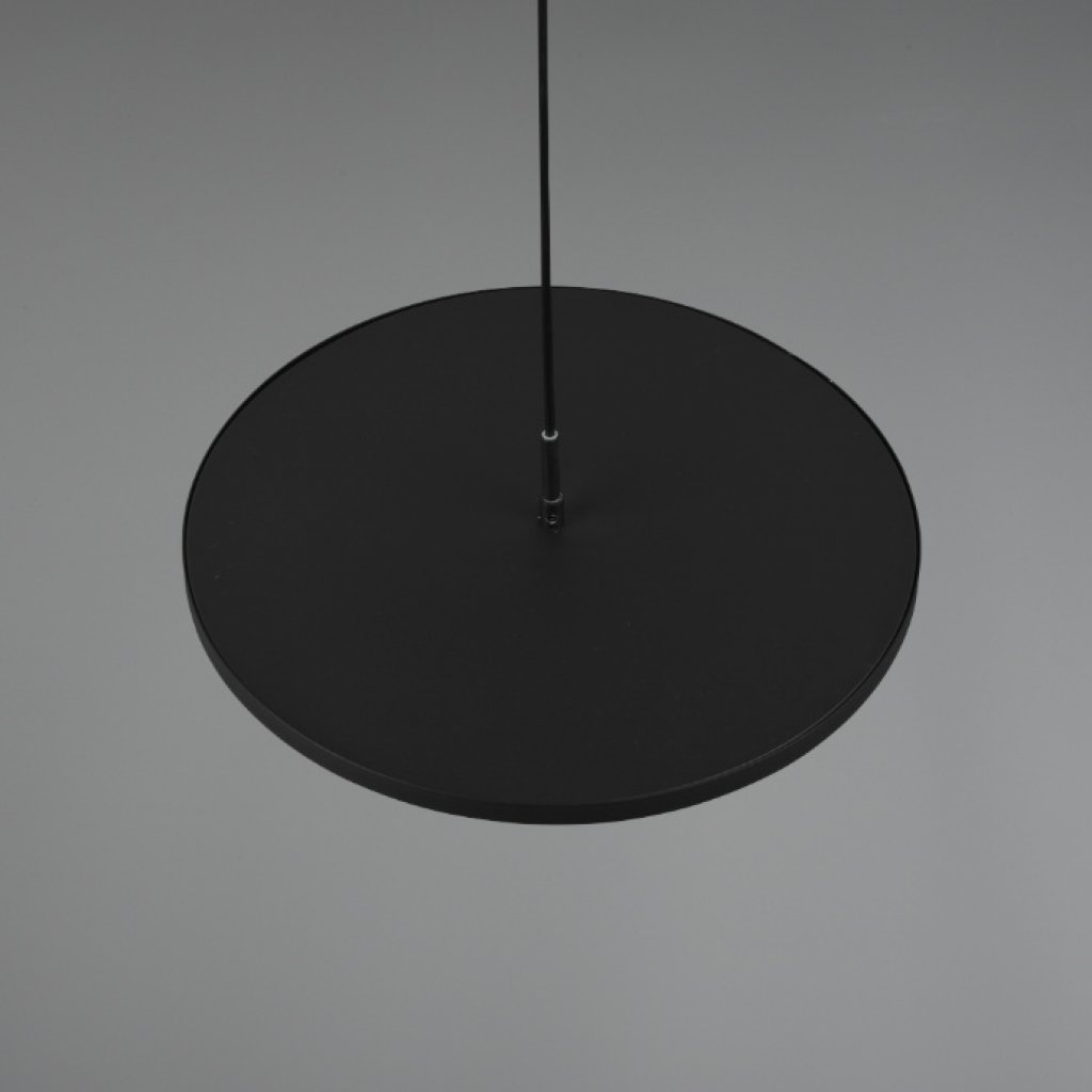TRIO 340910132 Tray, moderní závěsné svítidlo v černé matné barvě