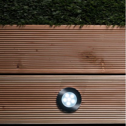 Brevus LED 1W, 33Lm,8000K, venkovní zápustné LED svítidlo na 12V, Garden Lights
