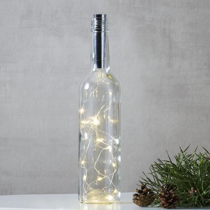 Dekorativní LED světýlka do lahve na baterie, 2 m, teplá bílá, Star Trading 2
