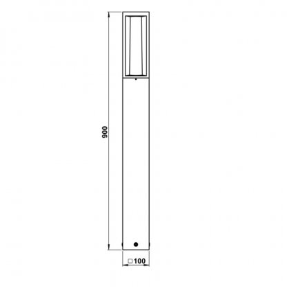 Stojací venkovní svítidlo se senzorem, E27, 90 cm, Albert