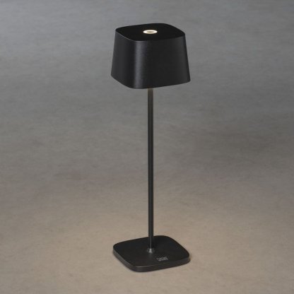 Stolní nabíjecí přenosná lampička Capri černá, Konstsmide 2