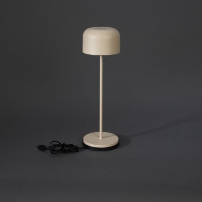 Stolní nabíjecí přenosná lampička Lille písková, Konstsmide 2