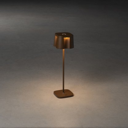Stolní nabíjecí přenosná lampička Nice rezavá, Konstsmide 2