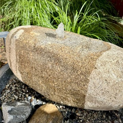 Vodní prvek Loďka přírodní kámen s pítkem včetně kompletního příslušenství 2