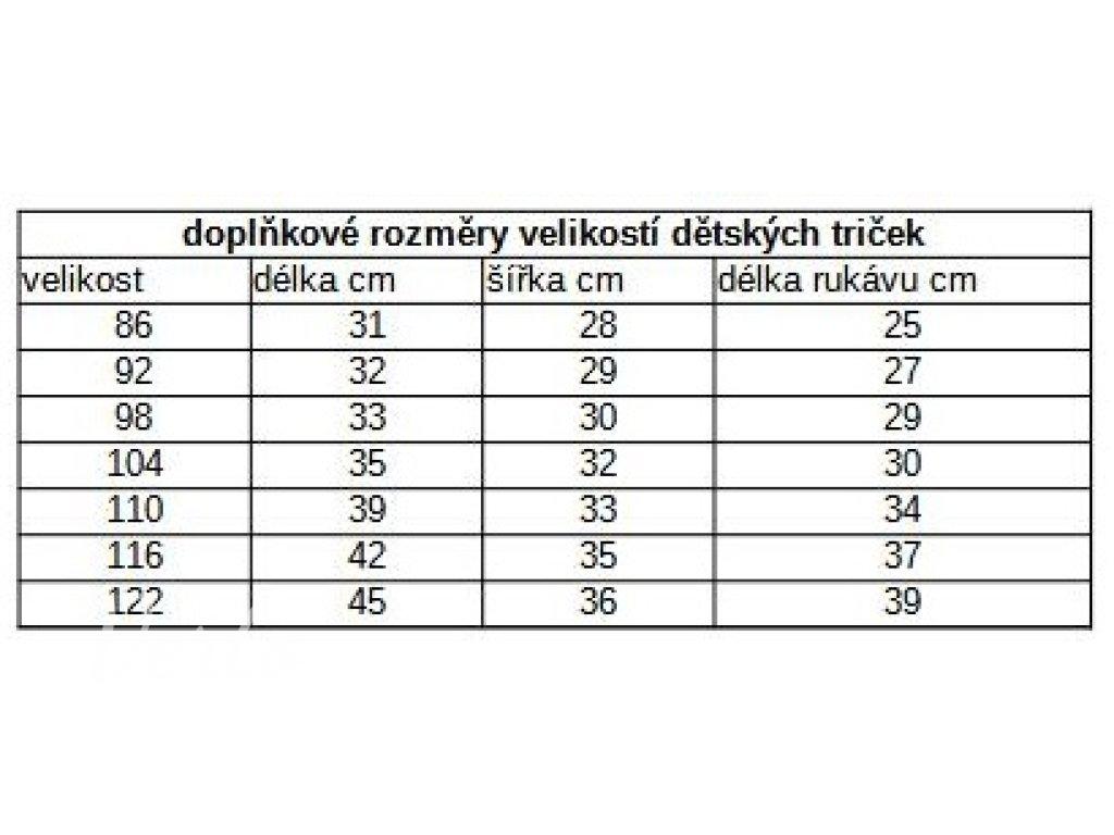 dětské funkční termotriko 06010002