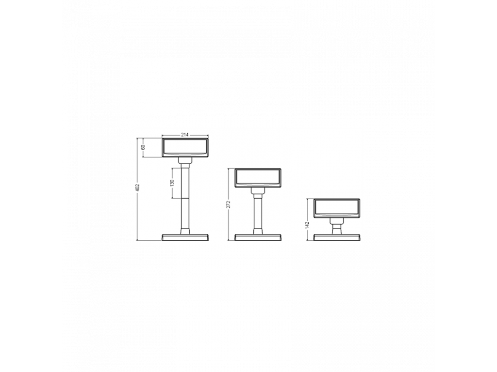 Display VFD Virtuos FV-2030B - 2 Righe Da 20 Caratteri - Seriale RS-232 Per POS - Foto 1
