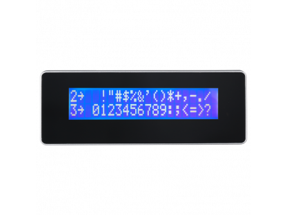 VIRTUOS zákaznický LCD displej LCM 20 x 2 pro AerPOS, černý