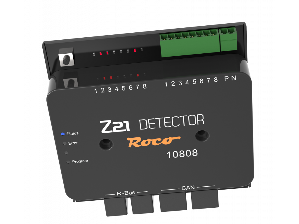 DCC - Z21 zpětné vazby na 8 úseků - Roco 10808