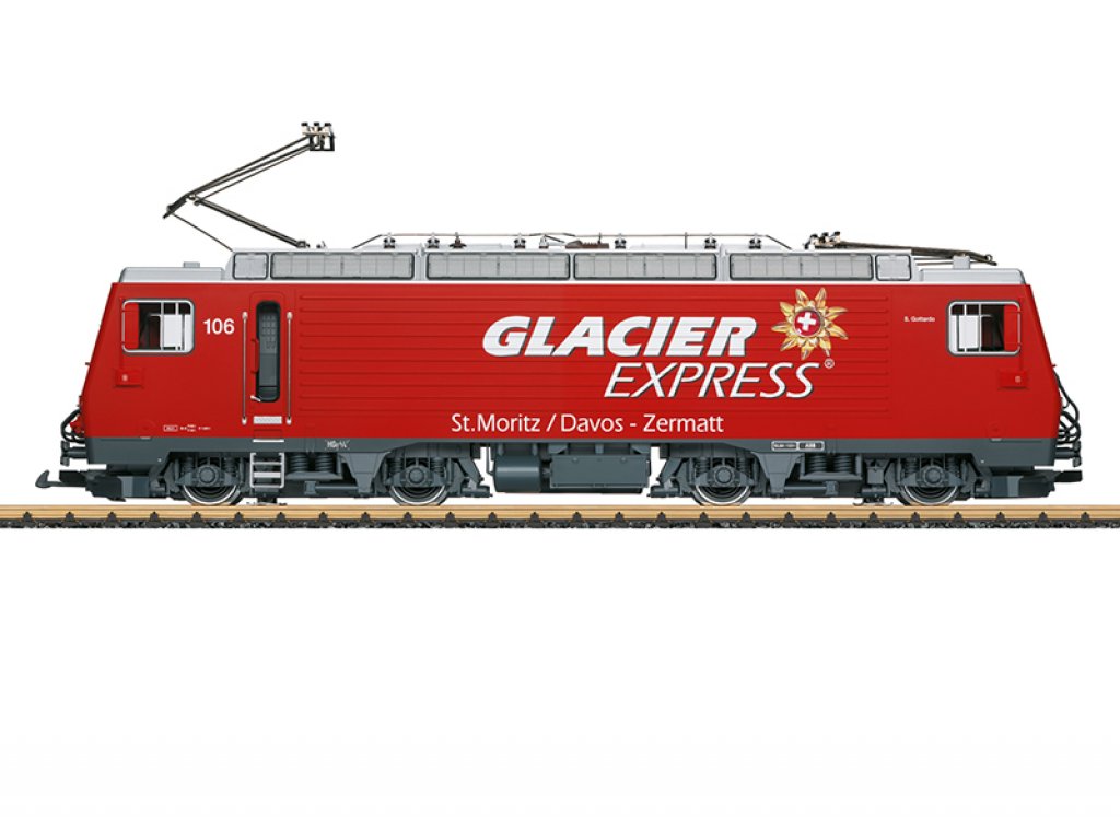 G - Elektrická lokomotiva HGe 4/4 II - Glacier Express / DCC zvuk - LGB 23101