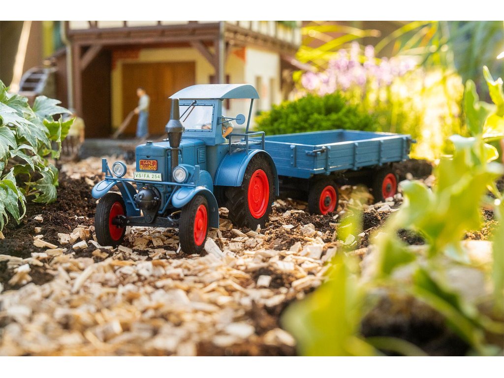 G - Traktor Lanz Bulldog s přívěsem - Pola 331620