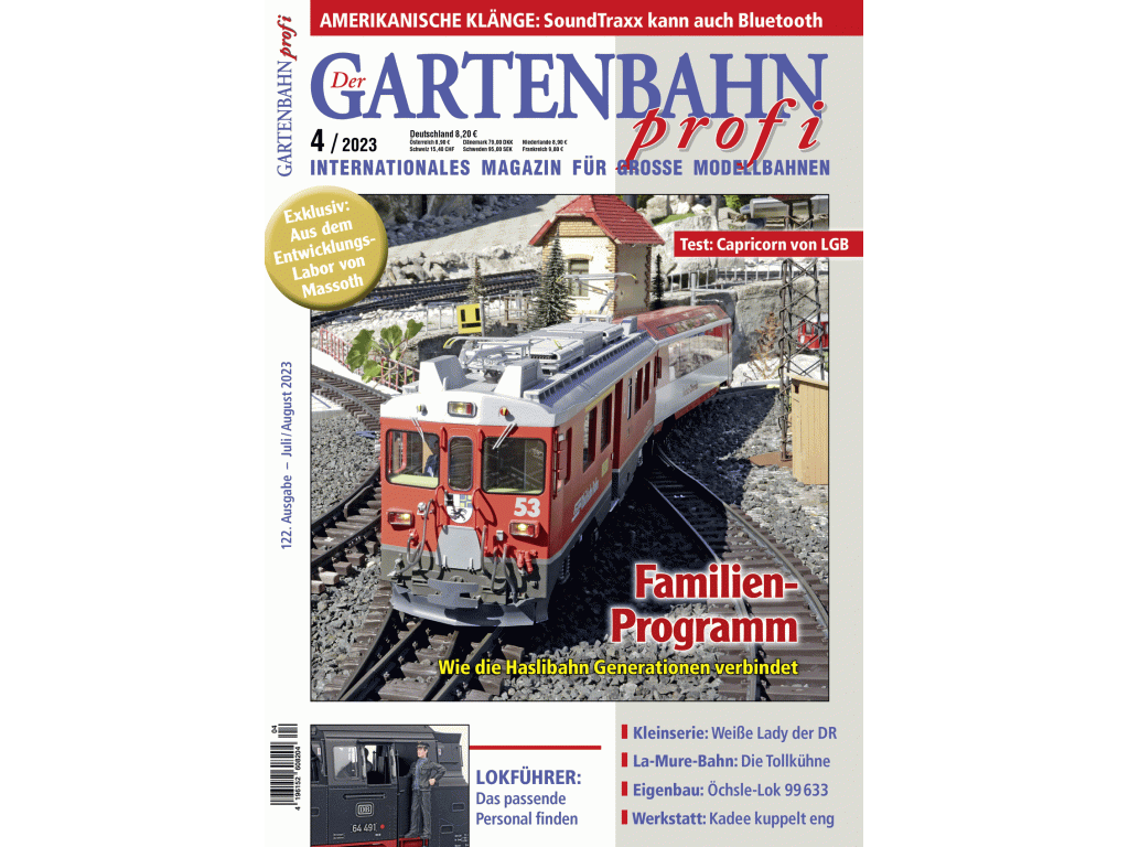 Gartenbahn Profi 4/2023 - časopis o zahradní železnici