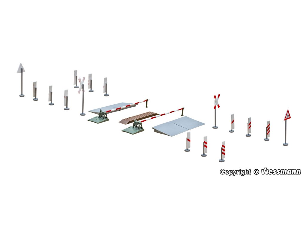 H0 - Železniční závory s pohonem - Viessmann 5100