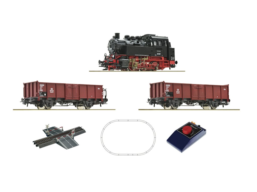 H0 - Analogový set - Parní lokomotiva BR 80 - Roco 51160