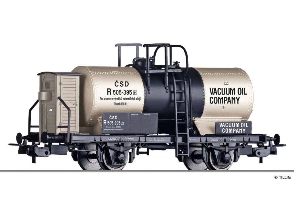 H0 - Cisternový vůz - VACUUM OIL COMPANY - Tillig 76793