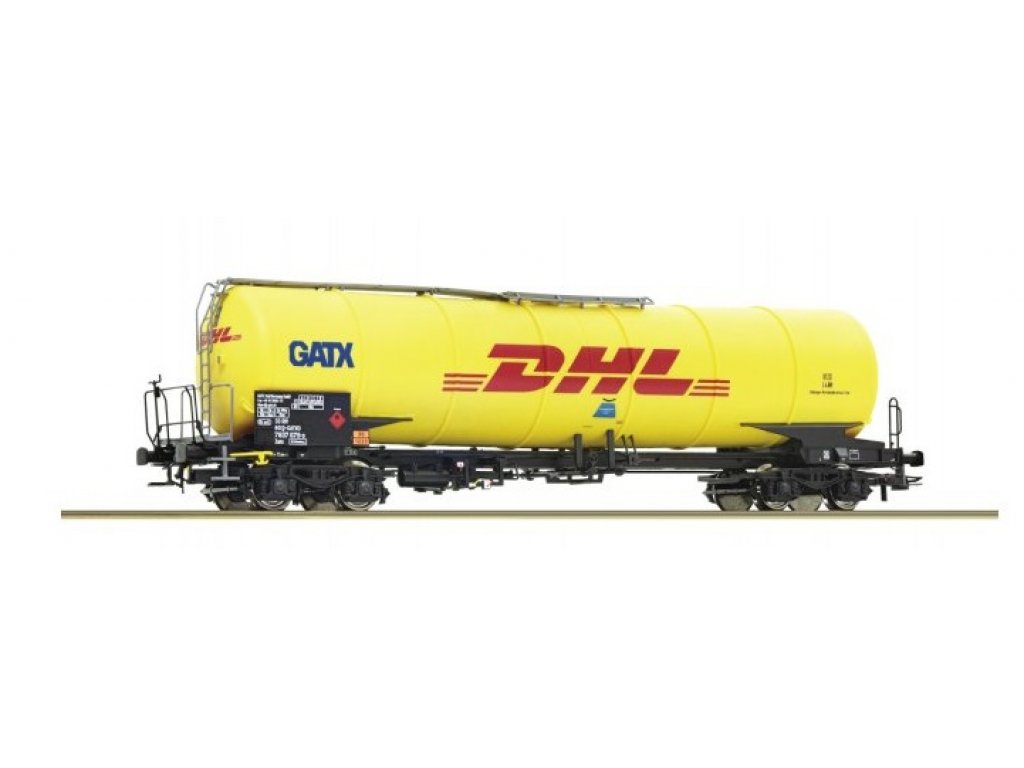 H0 - Cisternový vůz Zacns / GATX DHL - Roco 76029