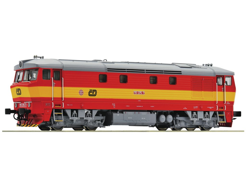 H0 - Dieselová lokomotiva 751 Bardotka / DCC zvuk - Roco 70923