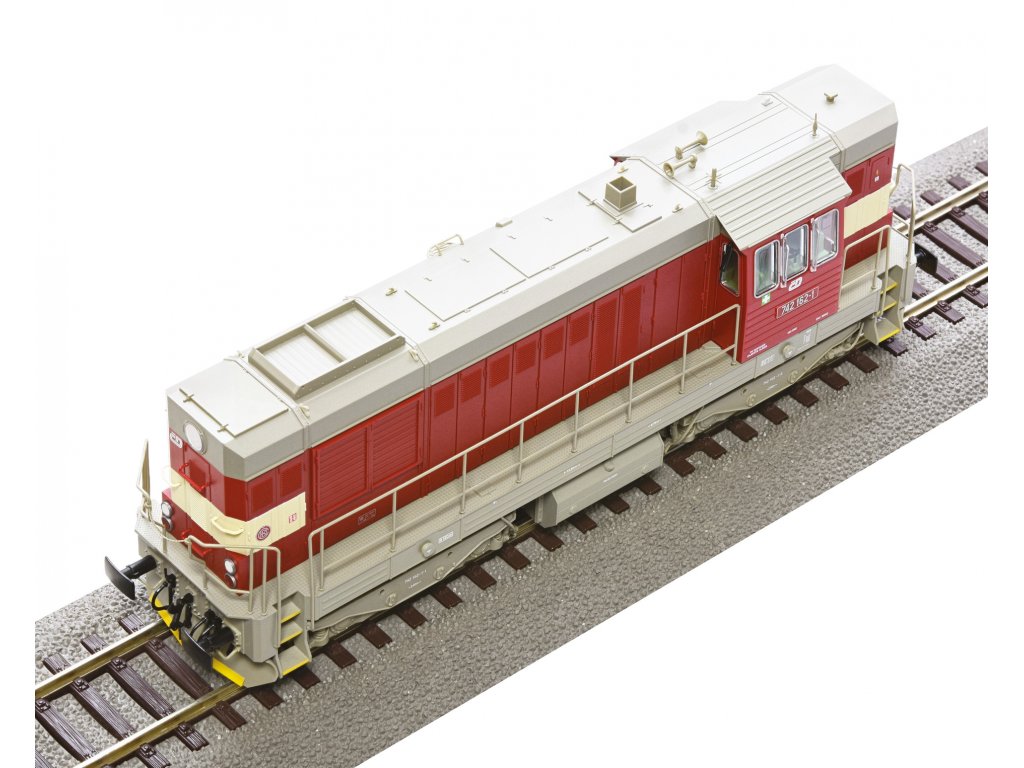 H0 - Dieselová lokomotiva Kocour Rh 742.1 ČD / DCC zvuk - Roco 7310014