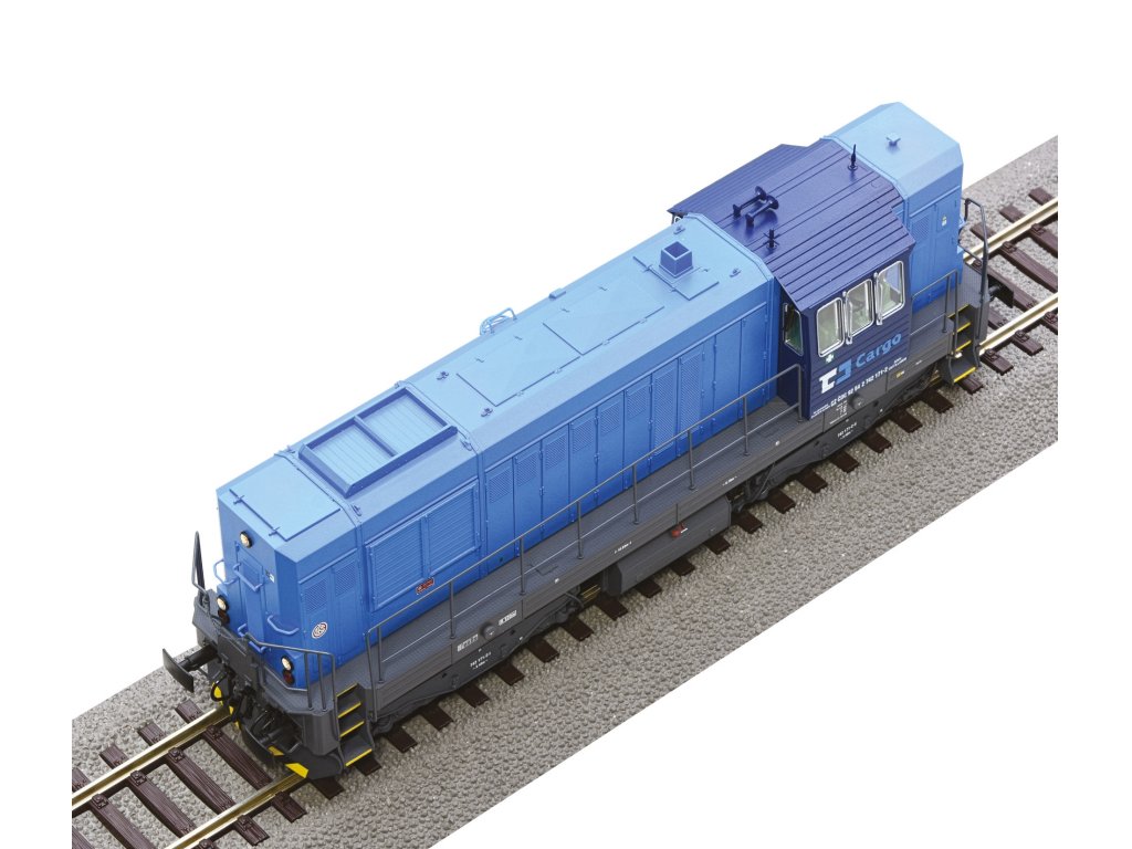 H0 - Dieselová lokomotiva Kocour Rh 742 ČD Cargo / DCC zvuk - Roco 7310004