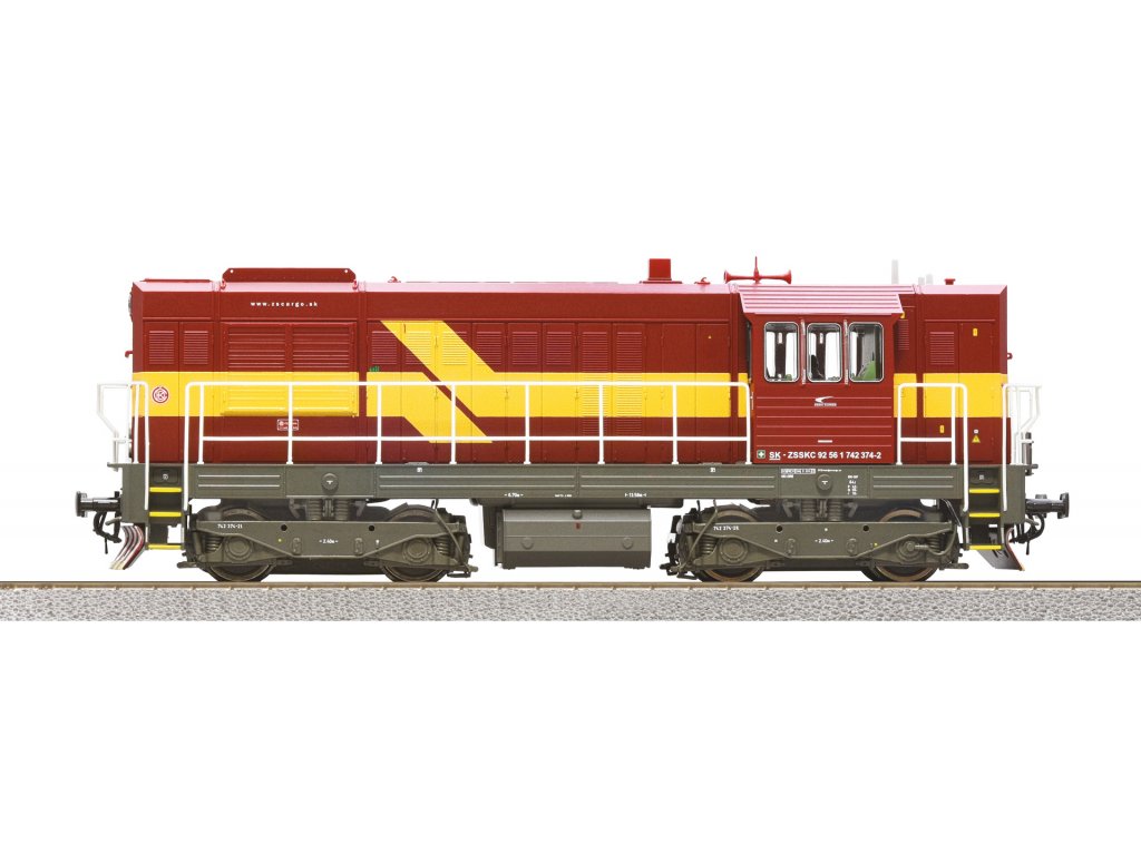 H0 - Dieselová lokomotiva Kocour Rh 742 ZSSK Cargo / DCC zvuk - Roco 7310017