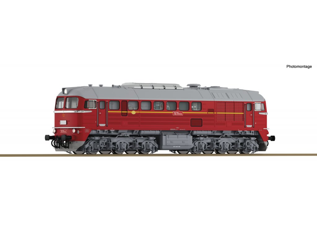 H0 - Dieselová lokomotiva Sergej T 679.1 ČSD / DCC zvuk - Roco 7310040