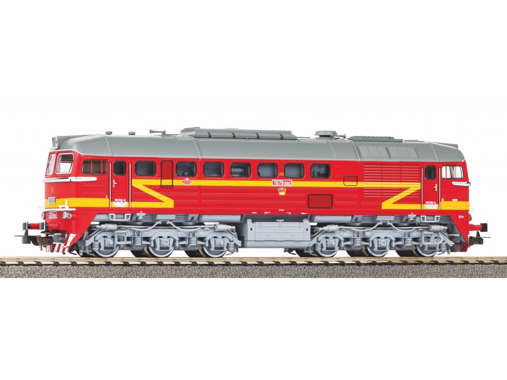 H0 - Dieselová lokomotiva Sergej T679.1 ČSD / DCC zvuk - PIKO 52931