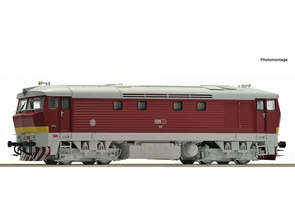H0 - Dieselová lokomotiva T478.1 Bardotka / DCC zvuk - Roco 70921